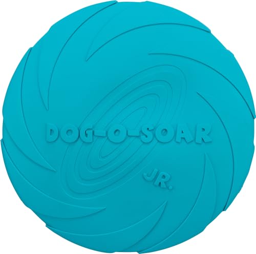 Trixie Dog Disc Dog Toy Made of Natural gimmi - bite-Resistant - Splinter-Free - Low Risk of Injury - ø 18 cm - Blue - 33501 - size: 18cm