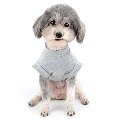 Zunea Small Dogs Shirts Quick Dry Summer T-Shirts Cooling Puppy Clothes Soft Sleeveless Vest Tank Top Breathable Stretchy Pet Girls Boys Chihuahua Apparel Sun Protection for Hot Weather LightGray L - color: lightgray, size: L