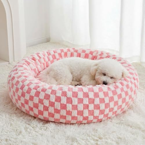 BFPETHOME Dog Beds for Large Dogs, Orthopedic Dog Bed for Medium Large Dogs,Big Waterproof Couch Pet Bed with Removable Washable Cover - color: Pink, size: 20"L x 20"W x 8"Th