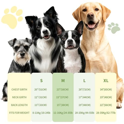 Dog Shirt, Cooling Vest Lightweight Breathable, Dog T-Shirts All-Season Sun Protection Quick Dry Soft Stretchy Reflective Tank Top - Small Medium Large Dogs (Melon Green+Soft Yellow, Medium) - color: Melon Green+Soft Yellow, size: Medium (24-35lbs)