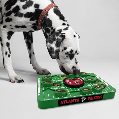 Pets First NFL Atlanta Falcons Large Puzzle Toy, New Size, Interactive Dog Treat & Slow Feeding Toy - color: ATLANTA FALCONS, size: Large