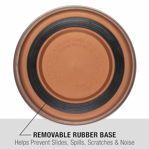 Loving Pets Bella Dog Bowls- Stainless Steel Dog & Cat Bowls - Spill Proof Dog Food Bowl, Cat Bowl, Puppy Essentials & Pet Supplies Great for Home & Travel (Large 35-65 lbs, Copper) - color: Copper, size: Large (35-65lbs)