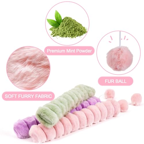 Cat Toy Pillows 3 Pack, Quiet Long Catnip Cat Kicker Toys for Indoor Cats, Interactive Kitten Toys, 14.6in/37cm - style: Quiet 3pcs