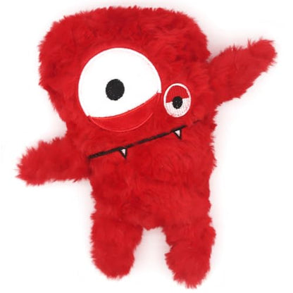 Squeaky Dog Toy, Plush Stuffed Dog Toy Keep Them Busy Tug of War Dog Chew Toy for Small Medium Large Dogs (Red) - color: Red