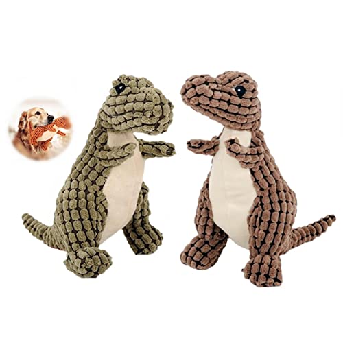 2024 New Indestructible Robust Dino, Plush Dog Toy, Indestructible Squeaky Toys for Dogs, Durable Dog Toys for Aggressive Chewers, Chew Toys for Dogs, Interactive Dog Toys for Boredom (G-B+C) - color: G-B+C