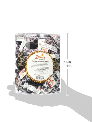Zanies ZA11071 42 42-Piece Twice as Nice Mice Canister Set Toy