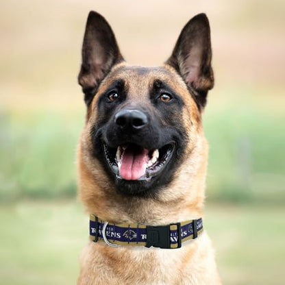 New & Improved Pets First NFL Licensed PET Collar- Heavy-Duty, Strong, and Durable New Dog Collar. Available in 32 Football Teams and 4 Sizes - color: Baltimore Ravens, size: Small