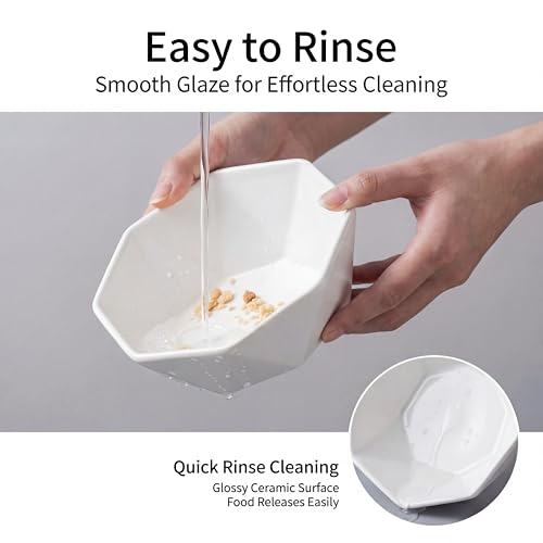 Ceramic Tilted Raised Cat Bowl - Elevated Food Bowl for Indoor Cats & Small Dogs - Shallow Wide Whisker-Friendly Design - Pet Dish Suitable for Feeding Dry, Wet, Treats & Canned Food - White - color: White with stand