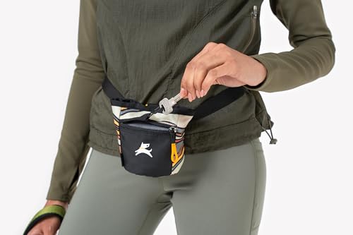 OllyDog Goodie Treat Bag, Dog Treat Pouch, Waist Belt Clip for Hands-Free Training, Magnetic Closure, Dog Training and Behavior Aids, Three Ways to Wear (Ventura '73) - color: Ventura '73