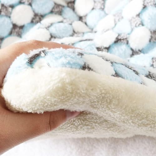 Super Soft Fluffy Premium Flannel Pet Blanket Washable Shaggy Plush Calming Dog Blankets Flannel Throw for Small Medium Large Dogs Cats (Color : Pink 2, Size : S 35 * 27CM/13.7 * 10.6IN)