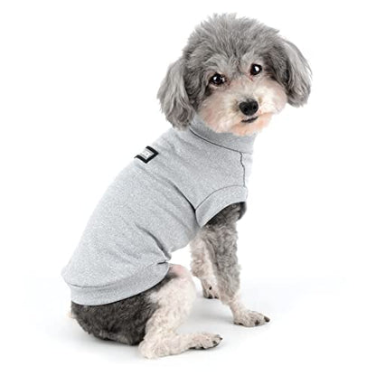 Zunea Small Dogs Shirts Quick Dry Summer T-Shirts Cooling Puppy Clothes Soft Sleeveless Vest Tank Top Breathable Stretchy Pet Girls Boys Chihuahua Apparel Sun Protection for Hot Weather LightGray XL - color: lightgray, size: XL