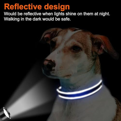 Joytale Reflective Dog Collar, Soft Neoprene Padded, Metal D-Ring, Nylon Pet Collar Adjustable for Puppy and Small Dogs, Navy Blue, XS - color: Navy Blue, size: X-Small (Pack of 1)