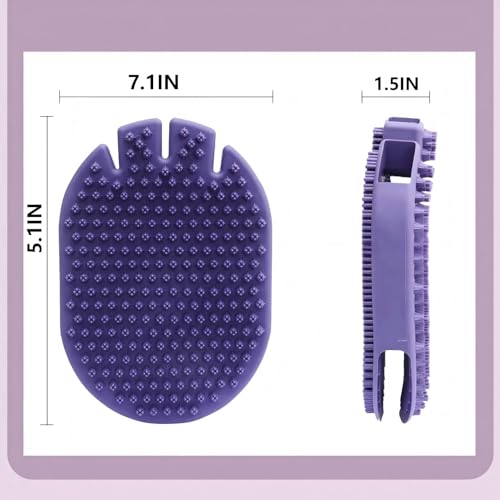 Dog Bath Brush, Dog Shampoo Brush for Shower, Pet Washing Gloves, Pet Grooming Bath Supplies, Soft Silicone