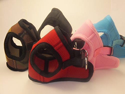 Soft No Pull Step-in Dog Harness Small Dog XXS XS Vest for Teacup, Chihuahua, Yorkie, Pomeranian Dog Vest Harness for Puppy Comfy Red Mesh for Puppies (XL 17.5"-19.5" 13-17 lbs) - color: Red, size: XL 17.5"-19.5" 13-17 lbs