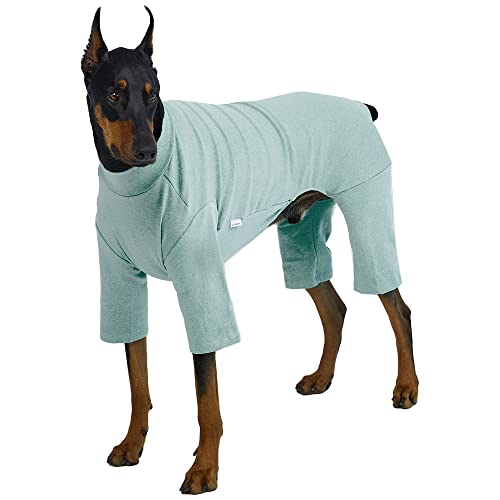 Basic Dog Pajamas Pastel Durable and Elastic Dog Onesie Apparel Outfits Doggie Jammies (3X-Large, Mint) - color: Mint, size: 3X-Large