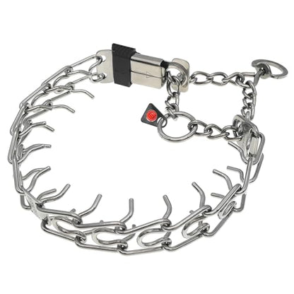 Herm Sprenger Stainless Steel Dog Collar with Short Links and Quick Release ClicLock Buckle Made in Germany (Stainless Steel, 20in x 3.0mm (Neck Size up to 16-17in)) - color: Stainless Steel, size: 3.0 mm x 16-17 in Neck Size; 20 in Chain Length