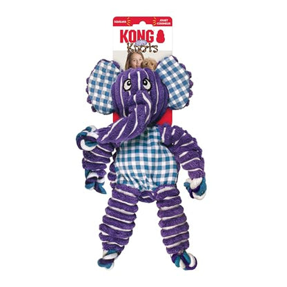 KONG Floppy Knots - Knotted Rope Dog Toy Entices Play - Tug Toy Satisfies Natural Instincts - Dog Supplies with Floppy Design & Minimal Stuffing - Elephant, for Medium/Large Dogs - color: Elephant, size: Medium/Large