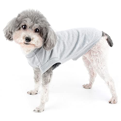 Zunea Small Dogs Shirts Quick Dry Summer T-Shirts Cooling Puppy Clothes Soft Sleeveless Vest Tank Top Breathable Stretchy Pet Girls Boys Chihuahua Apparel Sun Protection for Hot Weather LightGray XL - color: lightgray, size: XL