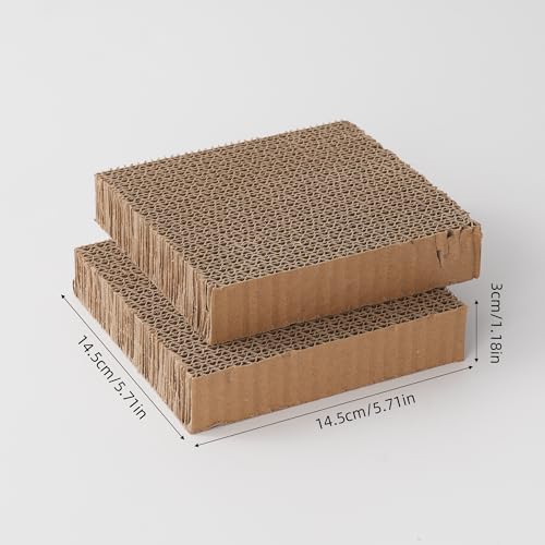 cat Scratcher Refill 5.71inch Diameter 1.18 inch Thickness Replacement Pads Scratching Board Circle cat Scratcher Scratch pad scratchers for Indoor -2 Count(Replace Cardboard 2PCS) - color: Replace cardboard 2PCS
