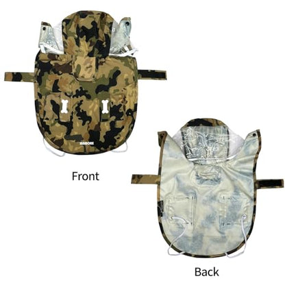 Waterproof Dog Raincoat, Adjustable Reflective Lightweight Pet Rain Clothes with Poncho Hood(X-Small,Camo) - color: Camo, size: X-Small(4-9lb)
