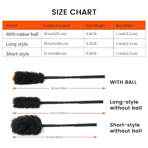 Dog Rope Toy,Dog Bungee Chaser Toy 100% Sheepskin,Sheep Smell Tug Toy for All Breeds (Black, Long Without Ball) - color: Black, size: Long Without Ball