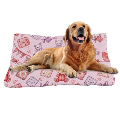 Comfortable Dog Pads With Anti-Slip Bottom, Cute Bear Bunny Cat Pillows Kennel Pads For Crates Puppy Bed For Crate Cozy Cat Sleeping Mat Indoor& Outdoor Sofa Cars, Machine Washable 24 X 18 Inch - size: 24 × 18 inch