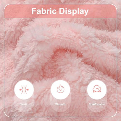 Dog Sweater Fleece Turtleneck Winter Dog Clothes for Small Dogs Girls Boy, Warm Fleece Puppy Pajamas Onesies, Pet Clothes Puppy Sweater Pjs, Doggy Jumpsuits Doggie Outfit, Pink, S - color: Pink, size: Small (Chest 15in )