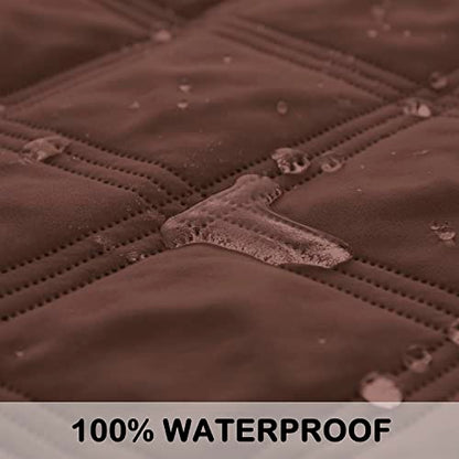 SUNNYTEX Waterproof & Reversible Dog Bed Cover Pet Blanket Sofa, Couch Cover Mattress Protector Furniture Protector for Dog, Pet, Cat (30"*70",Chocolate/Dark Grey)