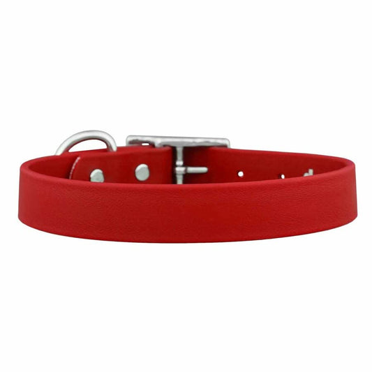 dogIDs Waterproof Soft Dog Collar - Odor Resistant, Safe, Comfortable, Durable, Adjustable, Made in The USA - Red, 1 in X 16 in (Fits Neck Sizes: 15-19 in) - color: Red, size: 1 in X 16 in (Fits Neck Sizes: 15-19 in)