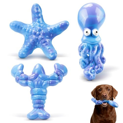 Last for Months, 3 Pack Indestructible Dog Chew Toys for Aggressive Chewers, Real Bacon Flavored Tougher Than Other Nylon Toys, Long Lasting Heavy Duty Durable Dog Bones for Large Dogs 15-70 lbs