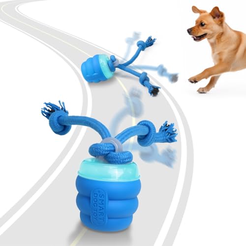 Giociv Interactive Dog Toys with Motion Activated, Squeaky Dog Toy for Daily Training, Keep Dogs Busy - color: BLUE