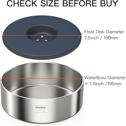 Floating Disk Replacement for No Spill Dog Water Bowl, Splash Control Insert