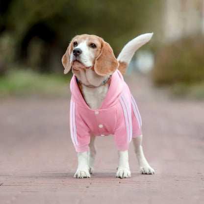 Dog Hoodie & Sweatshirt - Soft & Warm Dog Outfit Pullover for Small, Medium & Large Dogs & Cats (Pink, Small) - color: Pink, size: Small