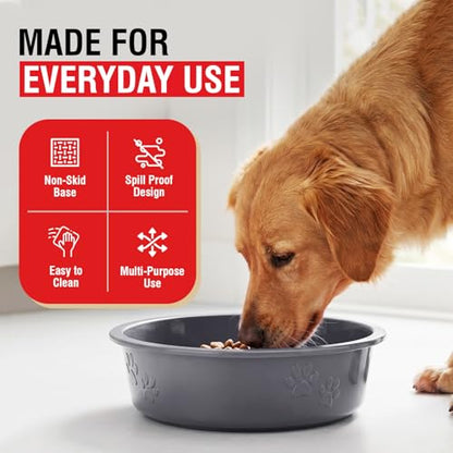 Loving Pets Dolce Luminoso Dog Bowl, Medium, Silver - color: Silver, size: Medium