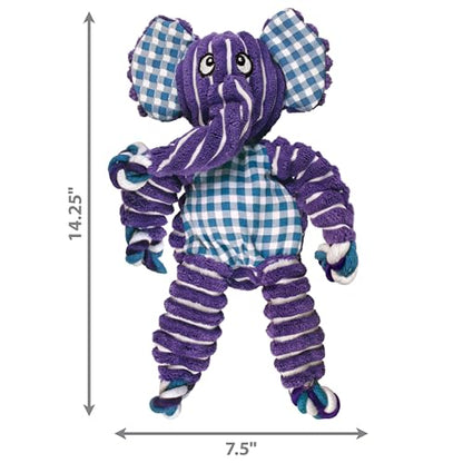 KONG Floppy Knots - Knotted Rope Dog Toy Entices Play - Tug Toy Satisfies Natural Instincts - Dog Supplies with Floppy Design & Minimal Stuffing - Elephant, for Medium/Large Dogs - color: Elephant, size: Medium/Large