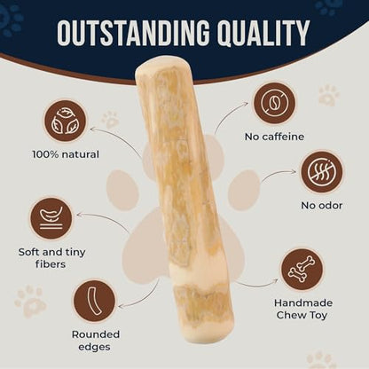 Coffee Wood Dog Chew Sticks 6.5" & Dog Rope Toys for Puppy - 100% Natural Puppy Chew for Teething, Organic Wood Stick - Size XS - size: Extra Small
