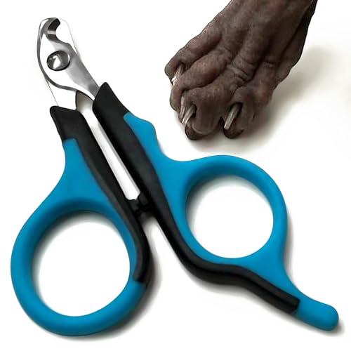 Professional Cat Nail Clippers, Made in Germany - Stainless Steel Claw Scissors for Kittens, Cats & Small Pets, Safe Trimmer for Thick Nails, Beginner-Friendly with Non-Slip Grip