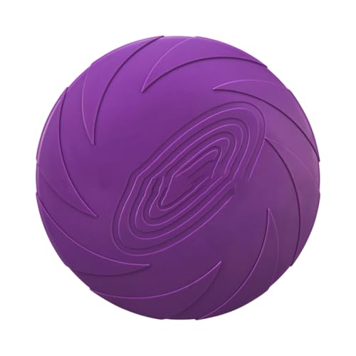 Dog Flying Discs Non Slip Dog Toy Soft Rubber Training Exercise Active Pet Training Disc Outdoor Dog Training Disc - color: berry, size: Small