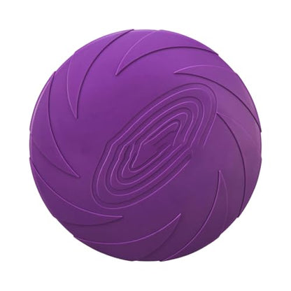 Dog Flying Discs Non Slip Dog Toy Soft Rubber Training Exercise Active Pet Training Disc Outdoor Dog Training Disc - color: berry, size: Small