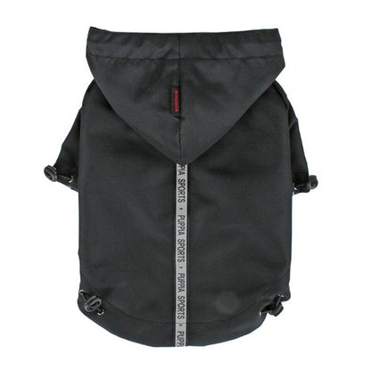 Puppia Authentic Base Jumper Raincoat, Medium, Black - color: Black, size: Medium