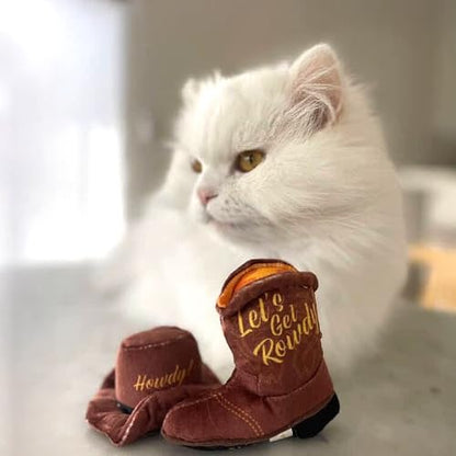 Haute Diggity Kitty Cats Blue Ribbon + Kitty Cowboy Set, Plush Cat Toys Catnip Filled with Interactive Crackle Sound, Safe & Durable Toys for Cat & Kitten, 4 Pcs - style: Cats Blue Ribbon + Kitty Cowboy