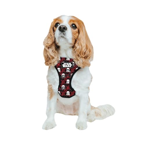 Sassy Woof Dog Adjustable Harness - Star Wars™ The Dark Side - S, Breathable Mesh, No Pull Design with Two D-Rings, Patented Design, Perfect for Small Dogs and Puppies - size: Small, style: Harness