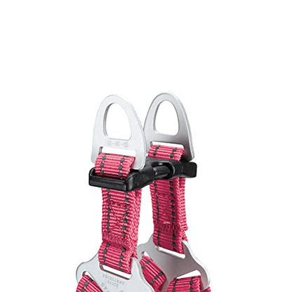 EXCELLENT ELITE SPANKER No Pull Dog Harness Adjustable Nylon Step-in Easy Pet Vest Chest Strap with Reflective and Leash Ring for Small Medium Large Breed Dogs Training Walking(Pink-M) - color: Pink, size: M