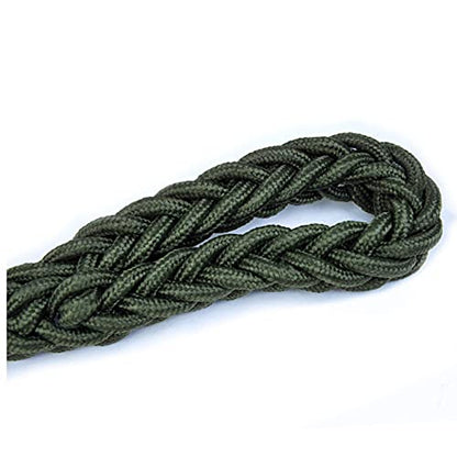 Love Dream Dog Collar and Leash Set, Heavy Duty Nylon Braided Rope Strong 4 FT Dog Leash and Martingale Training Collar for Small Medium Large Dogs Training and Walking (Green) - color: Green, size: Medium (Thick 1.5cm)