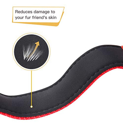 HEELE Dog Collar, Reflective Dog Collar, Soft Neoprene Padded Breathable Nylon Pet Collar Adjustable for Small Dogs Puppy, Red, XS(7.87-11.81") - color: Red, size: X-Small (7.87-11.81")