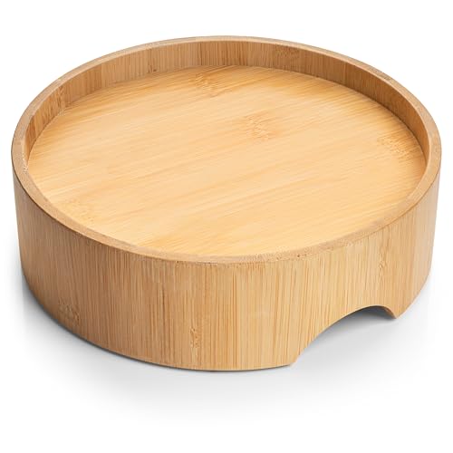 CatGuru Food Table for Cat Bowls, Elevated Feeding Station for Cat Food Bowl, Raised Stand For Pet Food and Water Bowls, Pet Feeder For Indoor Cats, Stress Free Stand For Pet Dishes (Bamboo, Standard) - color: Bamboo