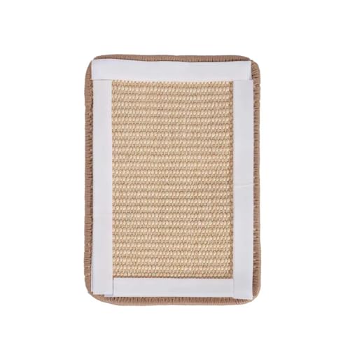 SHENGOCASE 4-Pack 6" X 8" Sisal Cat Scratching Mat Pad with Hook & Loop Tapes for Wall Couch, Window Perch, Cat Wall Furniture Shelves - size: 6" X 8"