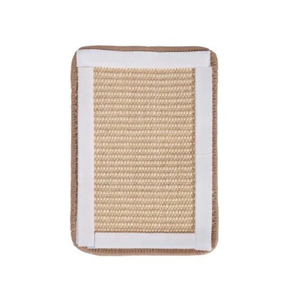 SHENGOCASE 4-Pack 8" x 14" Sisal Cat Scratching Mat Pad with Hook & Loop Tapes, Replacement Sisal Pad Mat for Cat Tree Tower, Window Perch, Shelves - size: 8" X 14"
