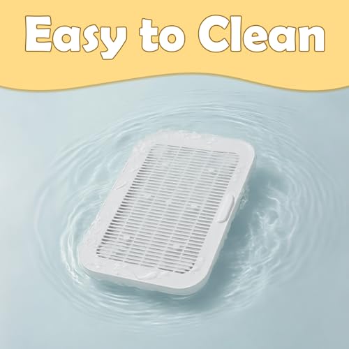 Cat Litter Mat Litter Box Mat with a Flip-top Lid,Extra Large Double-Layer Trapping Mats for Kitty,XL Cat Trapping Pad with Non-Slip Base,Durable,Waterproof,Washable,Easy to Clean (Grey) - color: Light Grey
