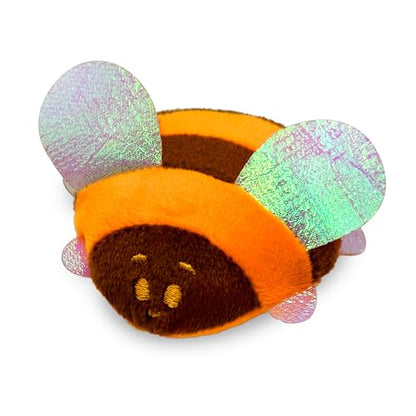 Pounce & Purr® Plush Cat Toys, Catnip & Silvervine Infused, Shiny Iridescent Accents, Interactive Play Toys for Cats & Kittens (Bee) - color: Bee